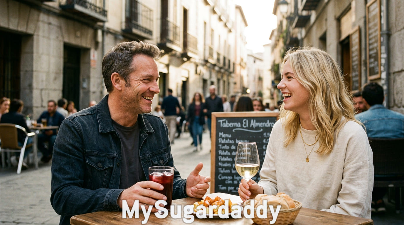 Sugar babe y sugar daddy conversando